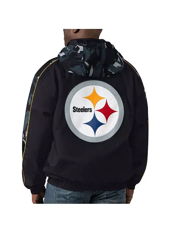 Мужская черная худи-куртка на молнии Pittsburgh Steelers Thursday Night Gridiron Starter — изображение 2 из 2