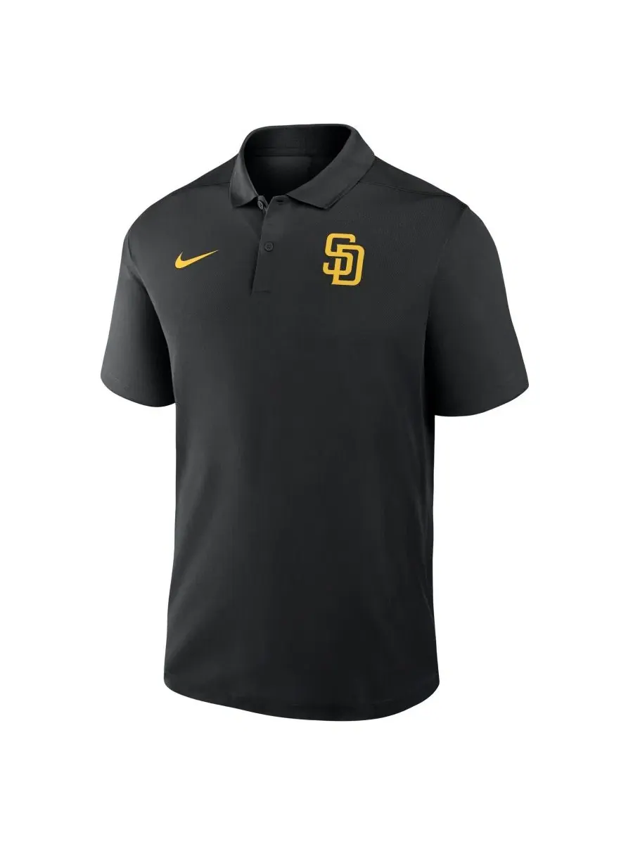 Поло Nike с принтом San Diego Padres — изображение 2 из 3, черный