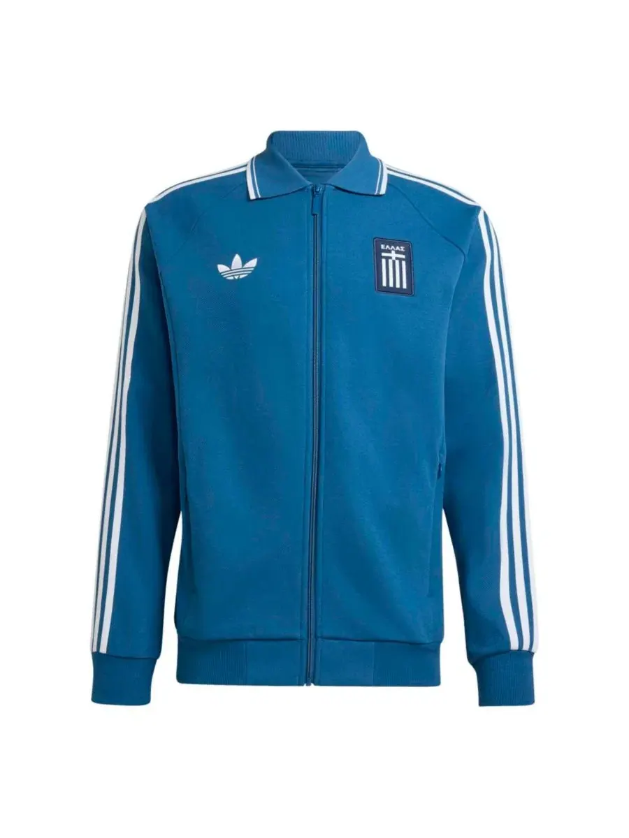 Куртка-антем Adidas с полным замочком, Greece National Team 2026 — изображение 2 из 5, синий