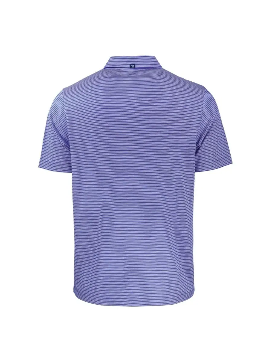 Поло с длинным рукавом Forge Eco Double Stripe Stretch Los Angeles Dodgers Cutter & Buck — изображение 3 из 3, белый