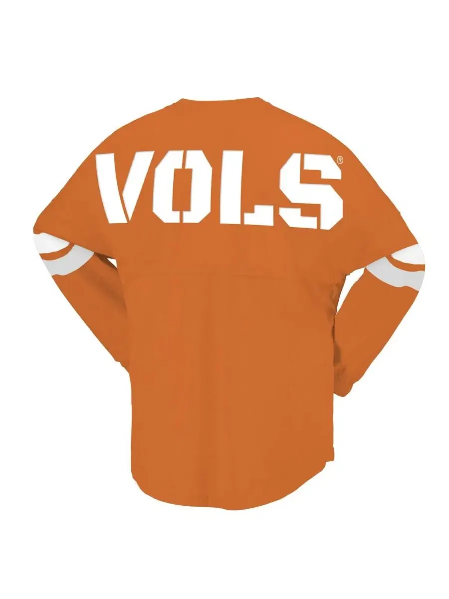 Футболка с длинным рукавом с V-образным вырезом и шнуровкой Tennessee Volunteers Lace-Up V-Neck — изображение 2 из 3