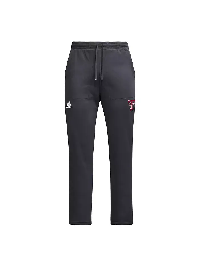 Мужские черные брюки Texas Tech Red Raiders с открытым низом AEROREADY adidas — изображение 3 из 3