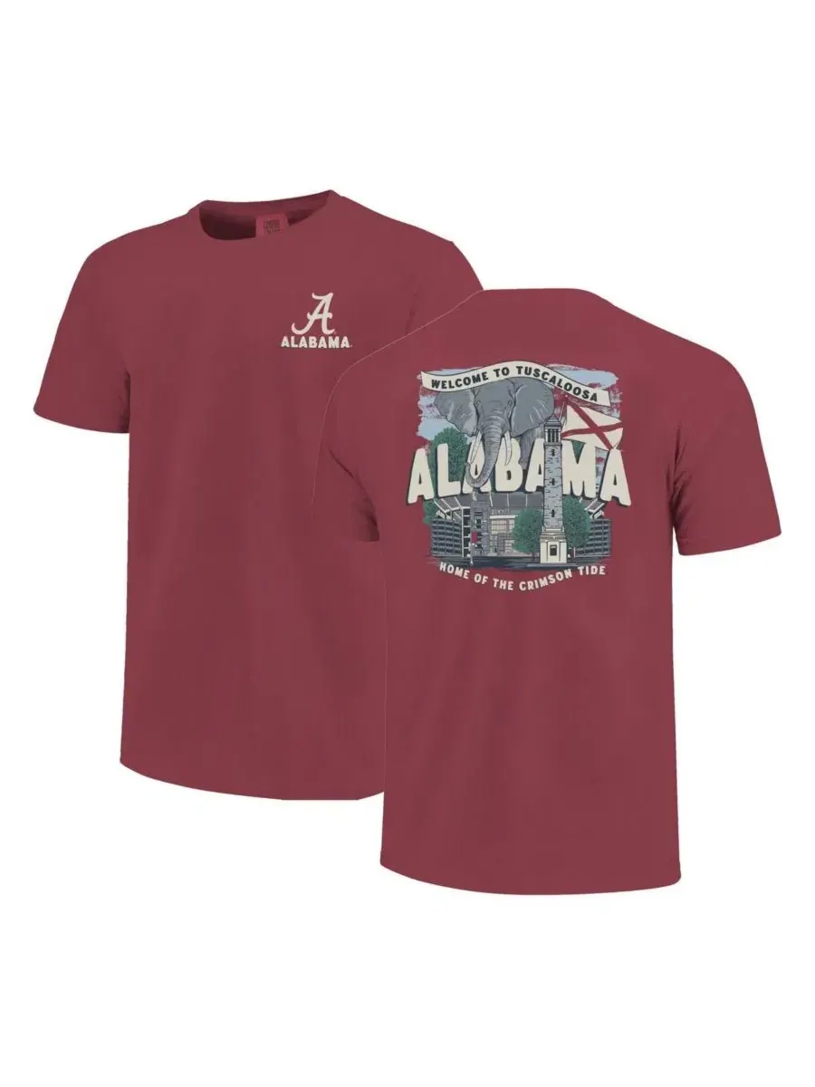 Футболка с принтом Hyperlocal Campus Scene, Alabama Crimson Tide Image One