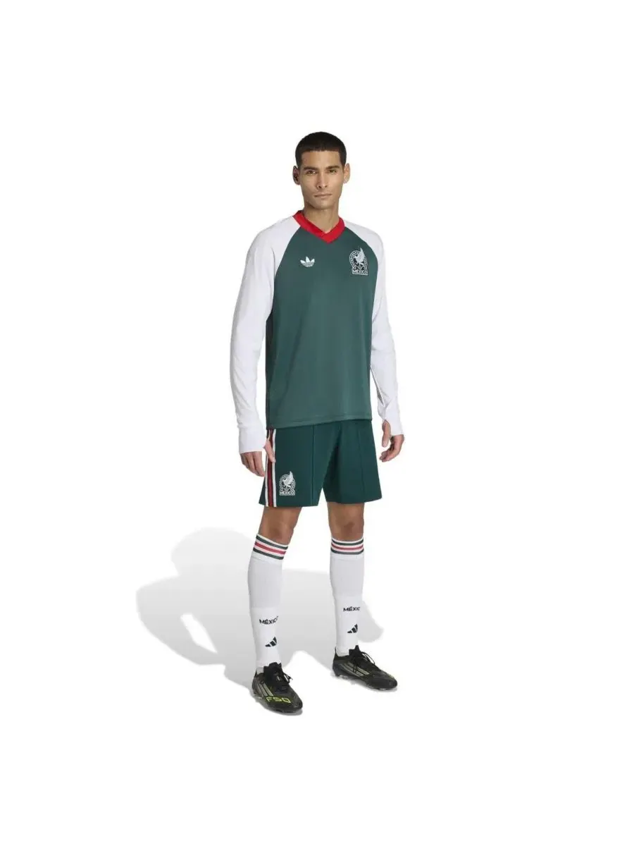 Тренировочная футболка с длинным рукавом Mexico National Team 2026 World Cup Pre-Match Away adidas — изображение 4 из 4