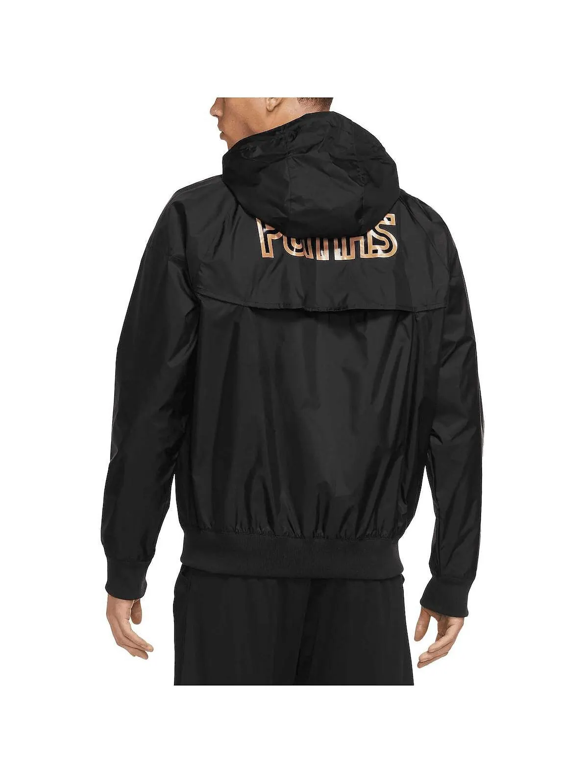 Мужская черная куртка с молнией во всю длину реглан Pumas Windrunner Nike — изображение 3 из 3, черный