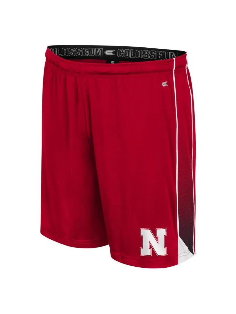 Colosseum Мужские шорты цвета алой кожи с символикой команды Nebraska Huskers, доступные онлайн — изображение 2 из 3, алый