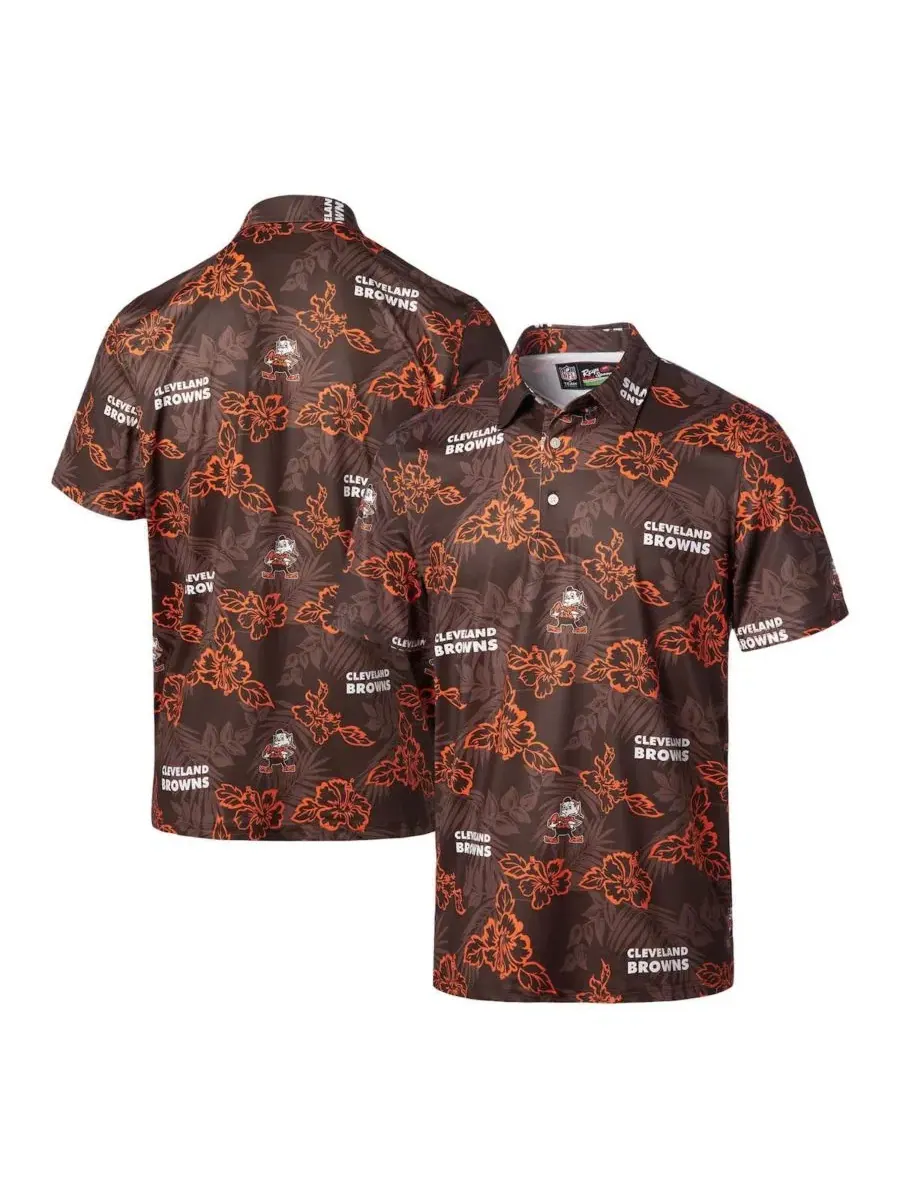 Поло с принтом Cleveland Browns Throwback Pua Reyn Spooner