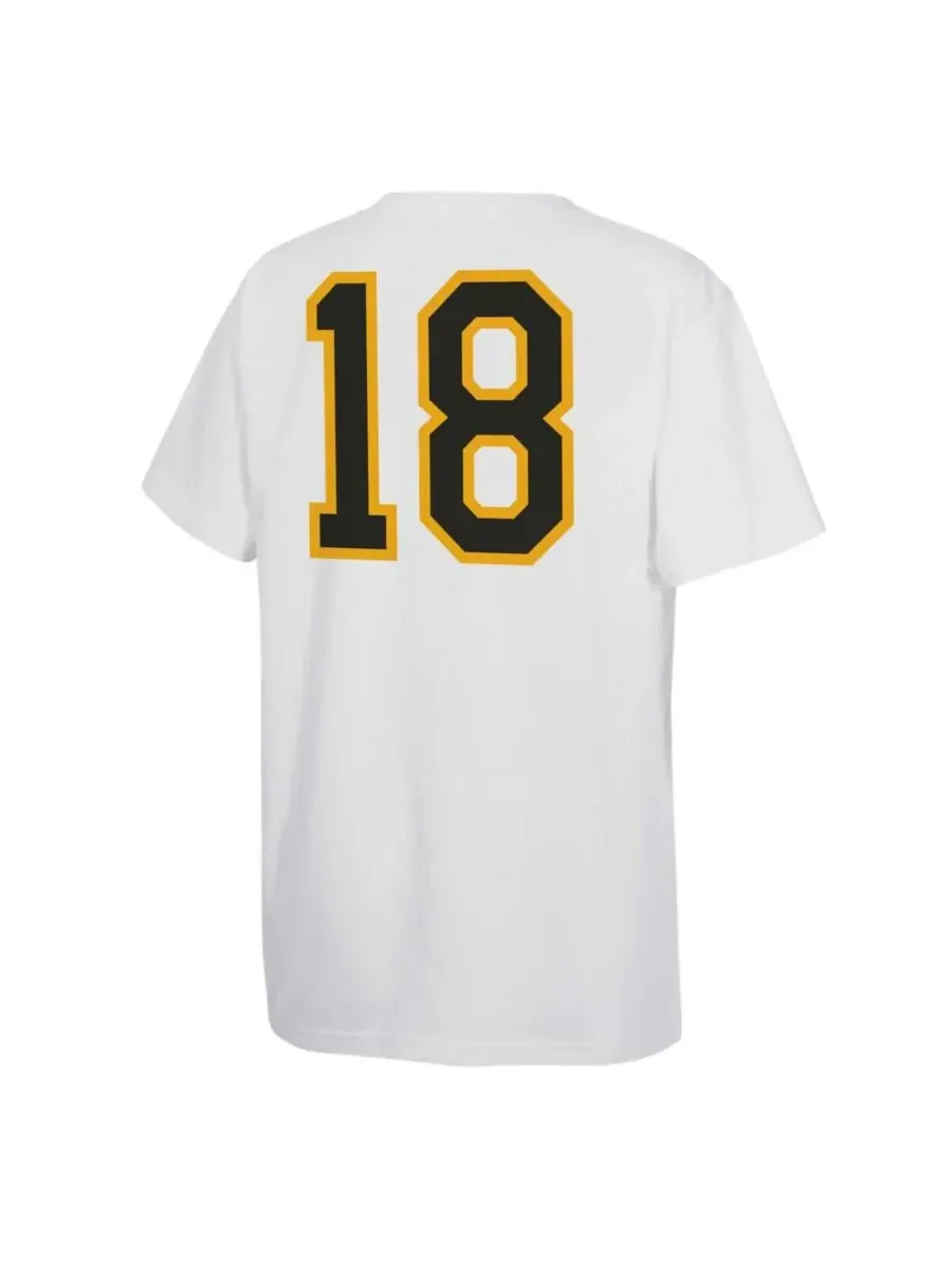 Футболка с именем и номером игрока команды Boston Bruins (для мальчиков и девочек) Mitchell & Ness — изображение 3 из 3
