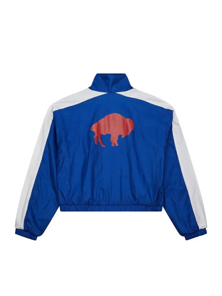 Женская укороченная нейлоновая куртка Royal Buffalo Bills на молнии Mitchell & Ness — изображение 5 из 5, королевский