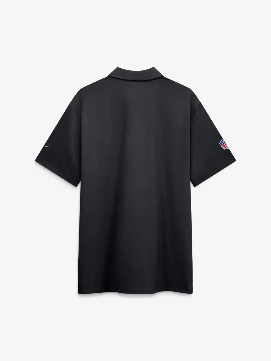 Мужское поло с технологией Dri-FIT, с вышивкой логотипа команды Nike — изображение 2 из 2, черный
