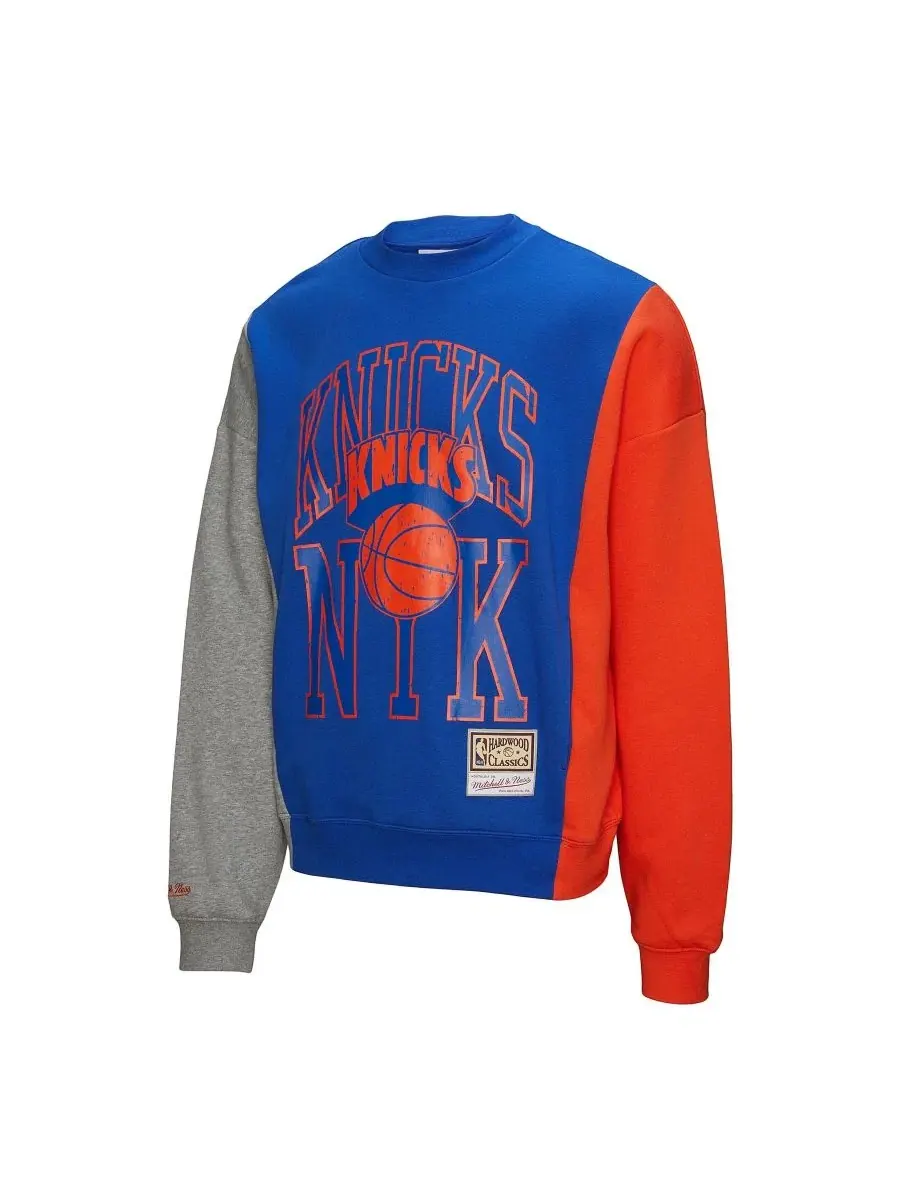 Свитшот Mitchell & Ness — изображение 2 из 4, синий серый