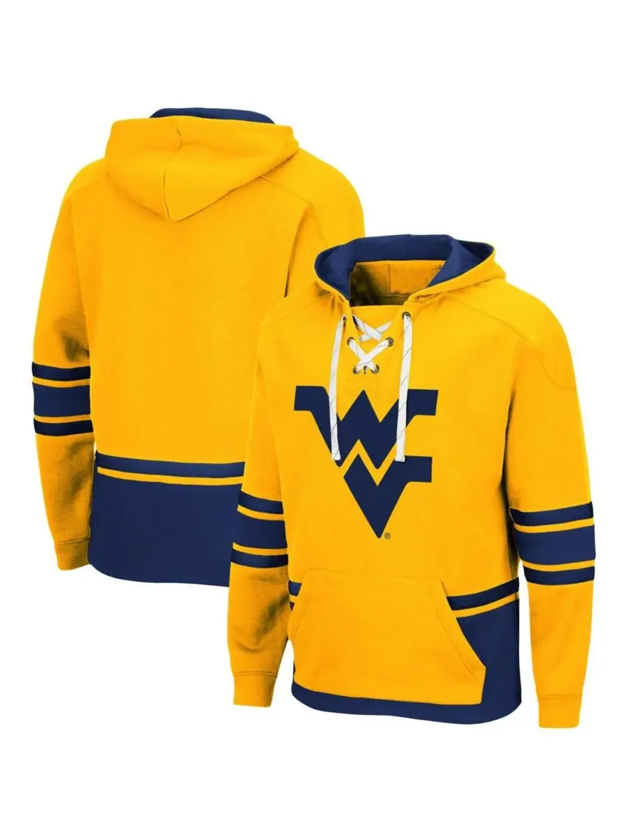 Мужская толстовка с капюшоном West Virginia Mountaineers на шнуровке 3.0 Colosseum
