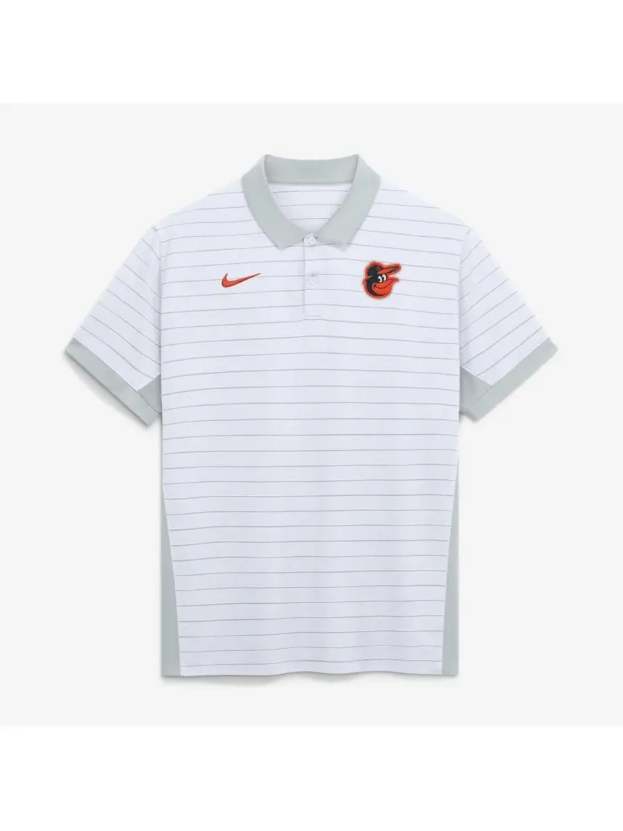 Поло Dri-FIT с принтом Baltimore Orioles Authentic Collection Striped Victory Nike