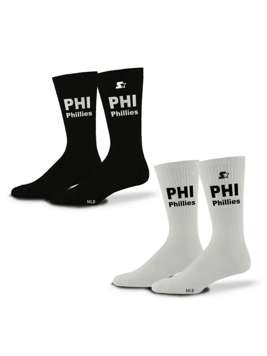 Носки с принтом Philadelphia Phillies, 2 пары Starter