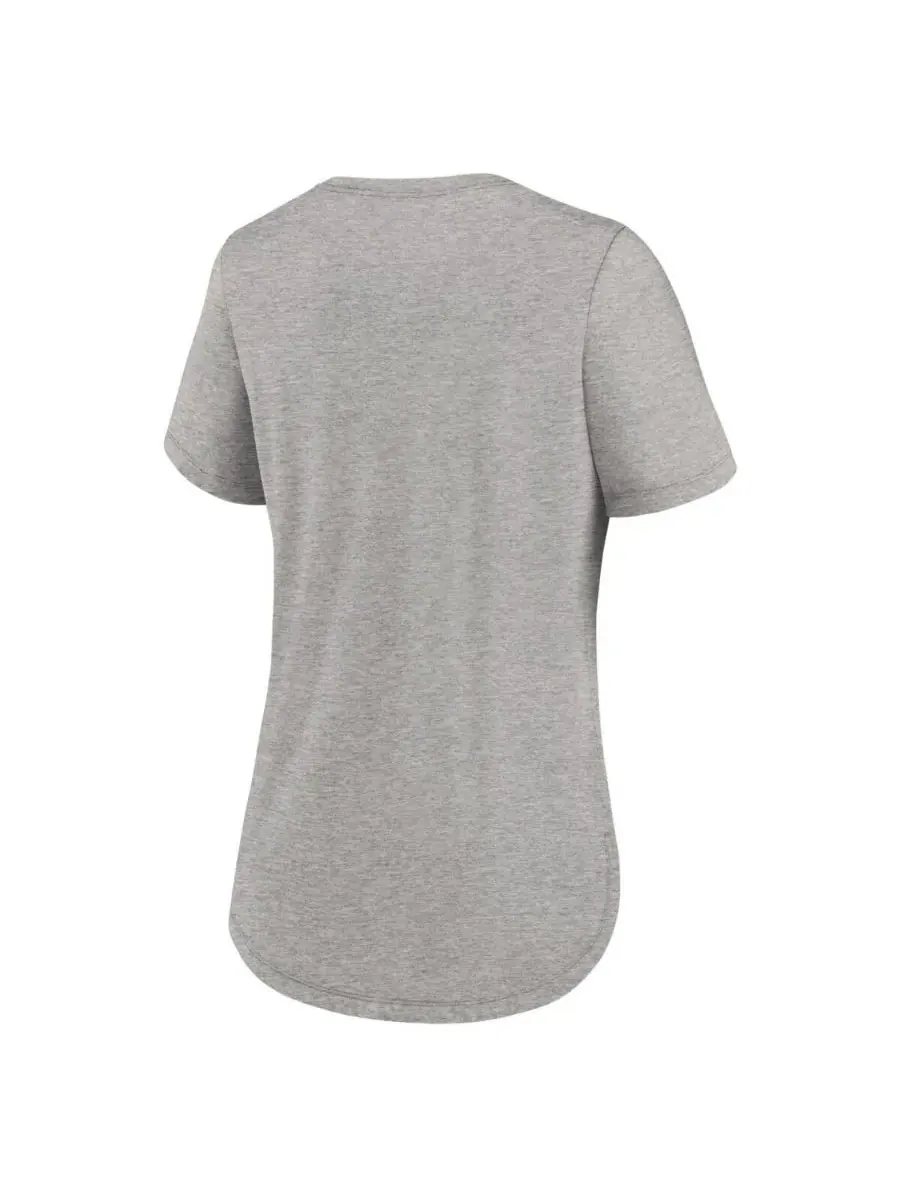 Jordan Женская футболка Heather Gray Michigan Wolverines Local Campus Location Mantra Tri-Blend — изображение 3 из 3, серый