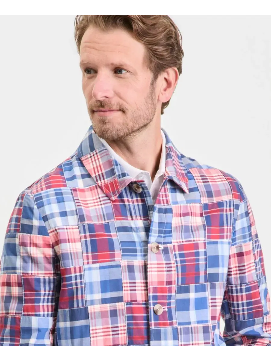 Мужская рубашка-пиджак в стиле «Мадрас» Club Room, Piece Block Plaid Yd - Pale Spring — изображение 3 из 5