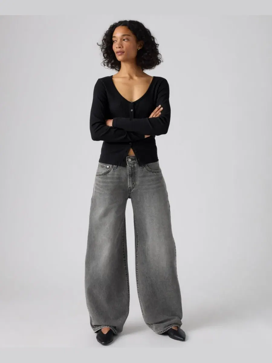 Джинсы с зауженным низом Mid Rise Middy Balloon Jeans Levi's, Disquiet Day — изображение 4 из 5