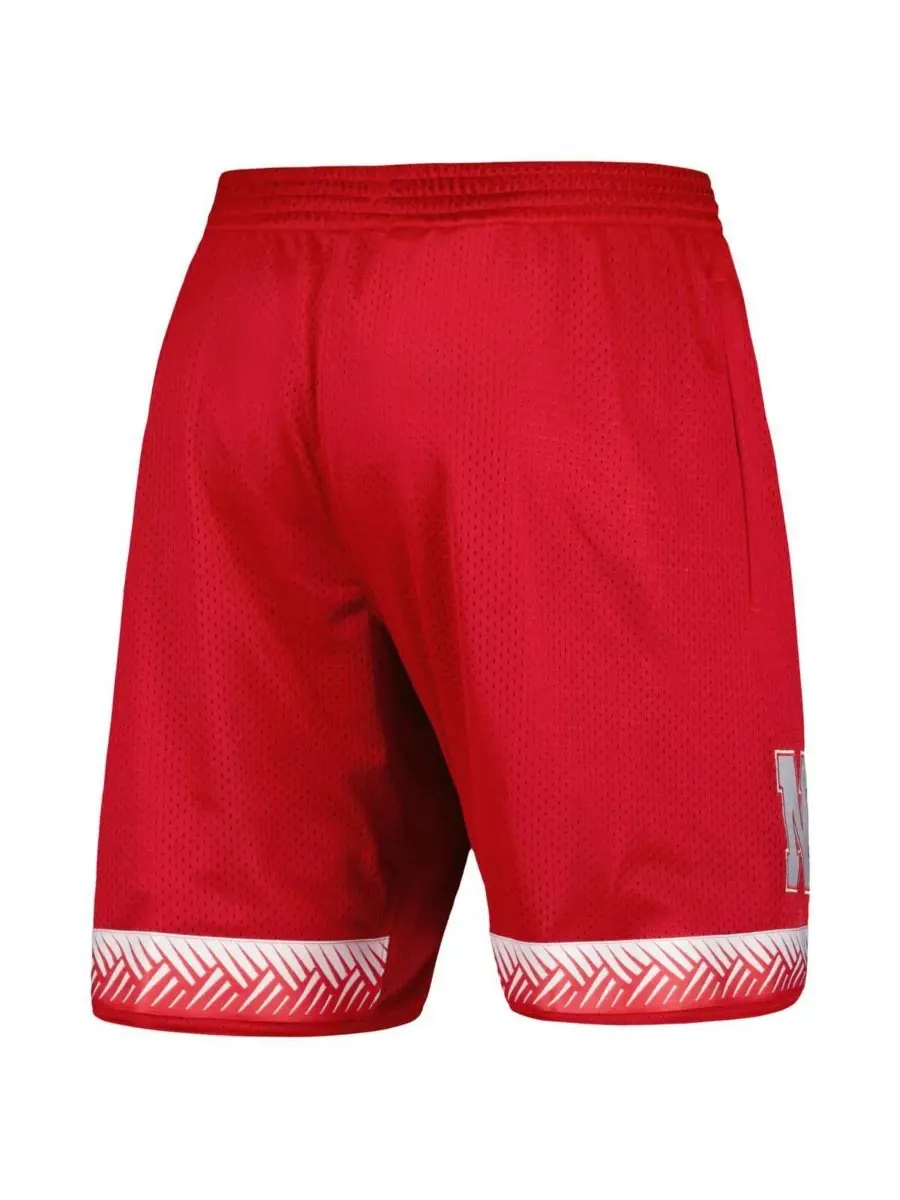 Мужские баскетбольные шорты Scarlet Nebraska Huskers Swingman (реплика) Adidas — изображение 2 из 3, алый