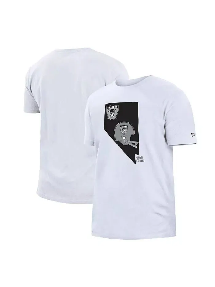 Мужская белая футболка Las Vegas Raiders Gameday State New Era