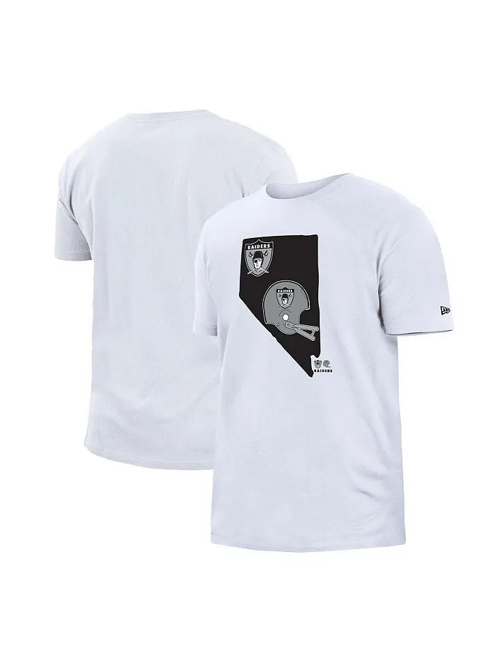 Мужская белая футболка Las Vegas Raiders Gameday State New Era — изображение 1 из 1, белый