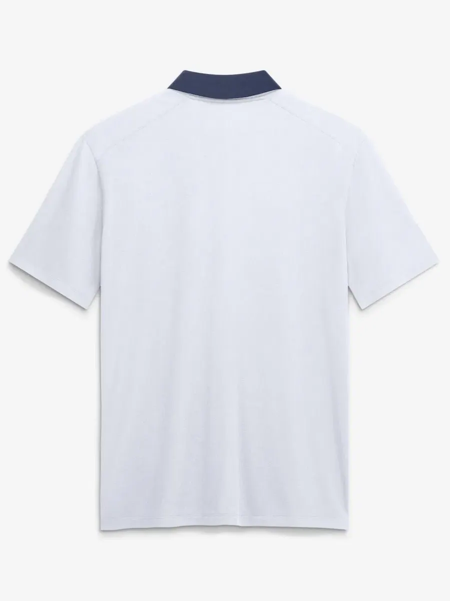 Мужское поло Nike Atlanta Braves Vapor Striped Dri-FIT — изображение 2 из 2, белый темно-синий