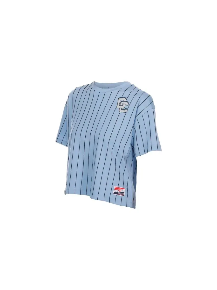Футболка-бокси с принтом City Connect Throwback Meshback Pinstripe Boxy New Era — изображение 3 из 4, светлый синий