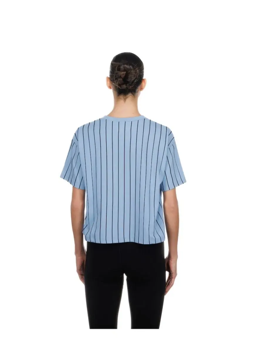 Футболка-бокси с принтом City Connect Throwback Meshback Pinstripe Boxy New Era — изображение 4 из 4, светлый синий