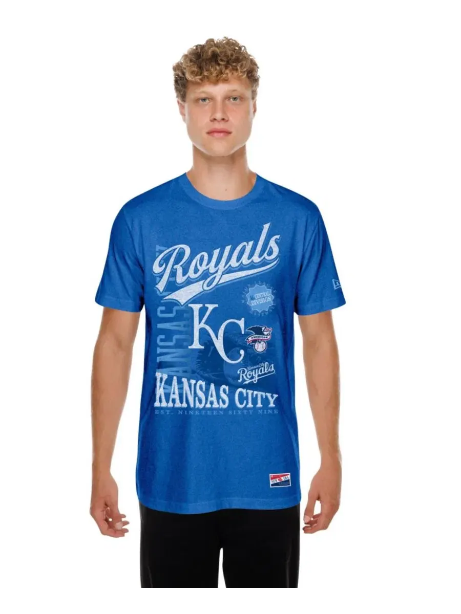 Футболка с принтом Kansas City Royals Oversized Throwback Distressed New Era