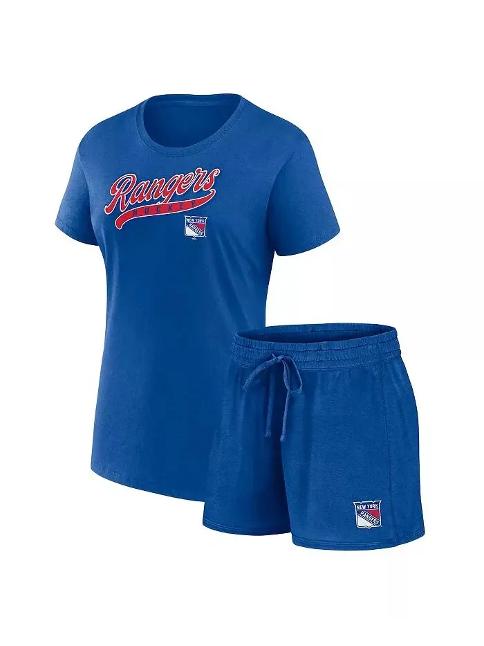 Женская футболка и шорты New York Rangers Start to Finish Combo Pack Fanatics
