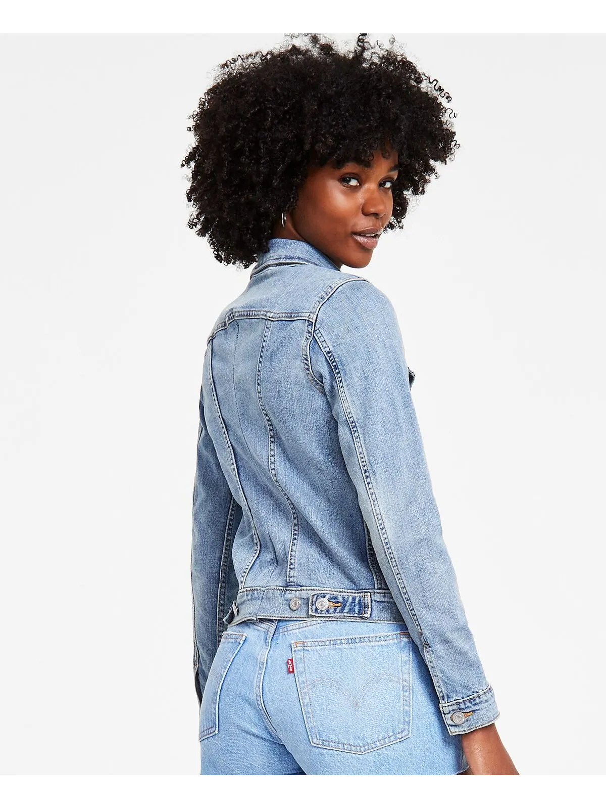 Куртка Levi's Original Cotton Denim Trucker — изображение 3 из 5, джинсовый оттенок