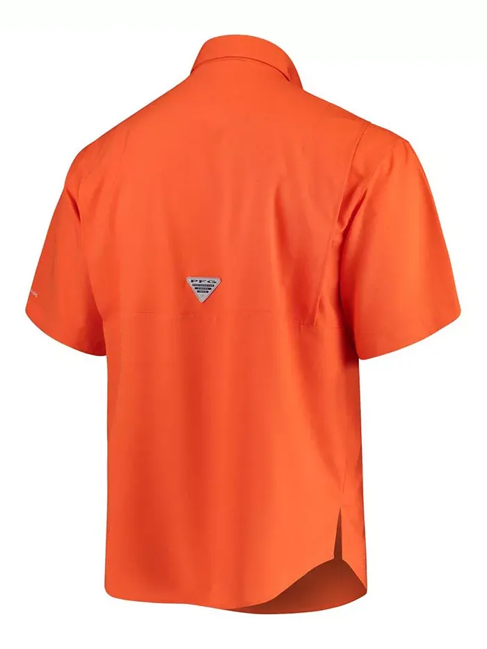 Мужская оранжевая рубашка Clemson Tigers Tamiami Columbia — изображение 2 из 4
