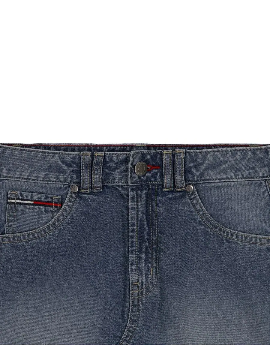 Джинсовая юбка-карго с молотковой петлей Tommy Hilfiger, Dekalb Wash — 4