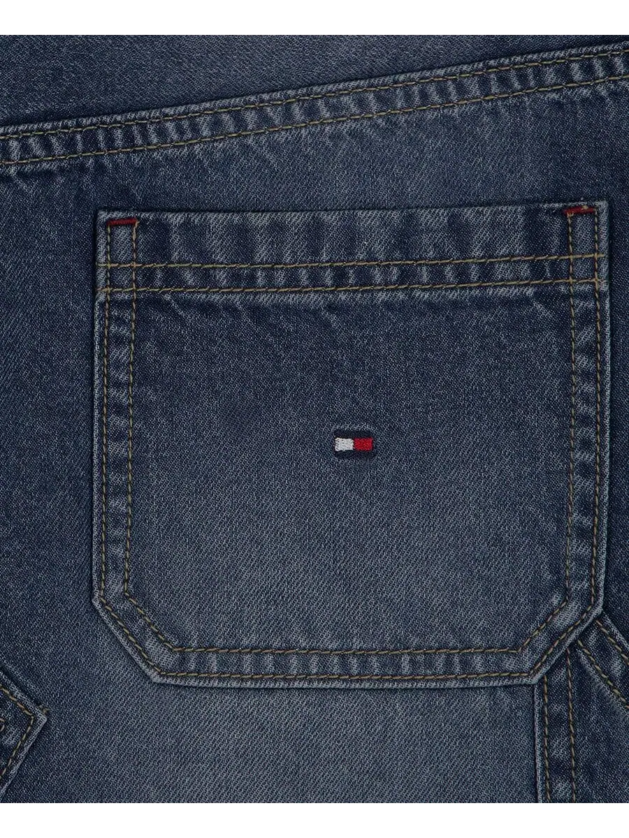 Джинсовая юбка-карго с молотковой петлей Tommy Hilfiger, Dekalb Wash — 6