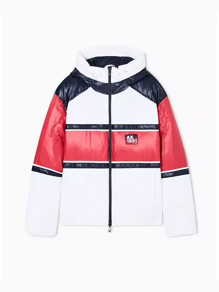 Мужская куртка-пуховик с цветными блоками A|X Armani Exchange — изображение 5 из 5