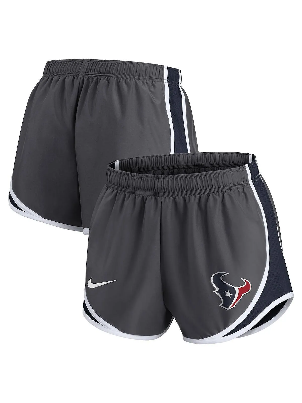 Женские темно-серые шорты Houston Texans Logo Performance Tempo Nike