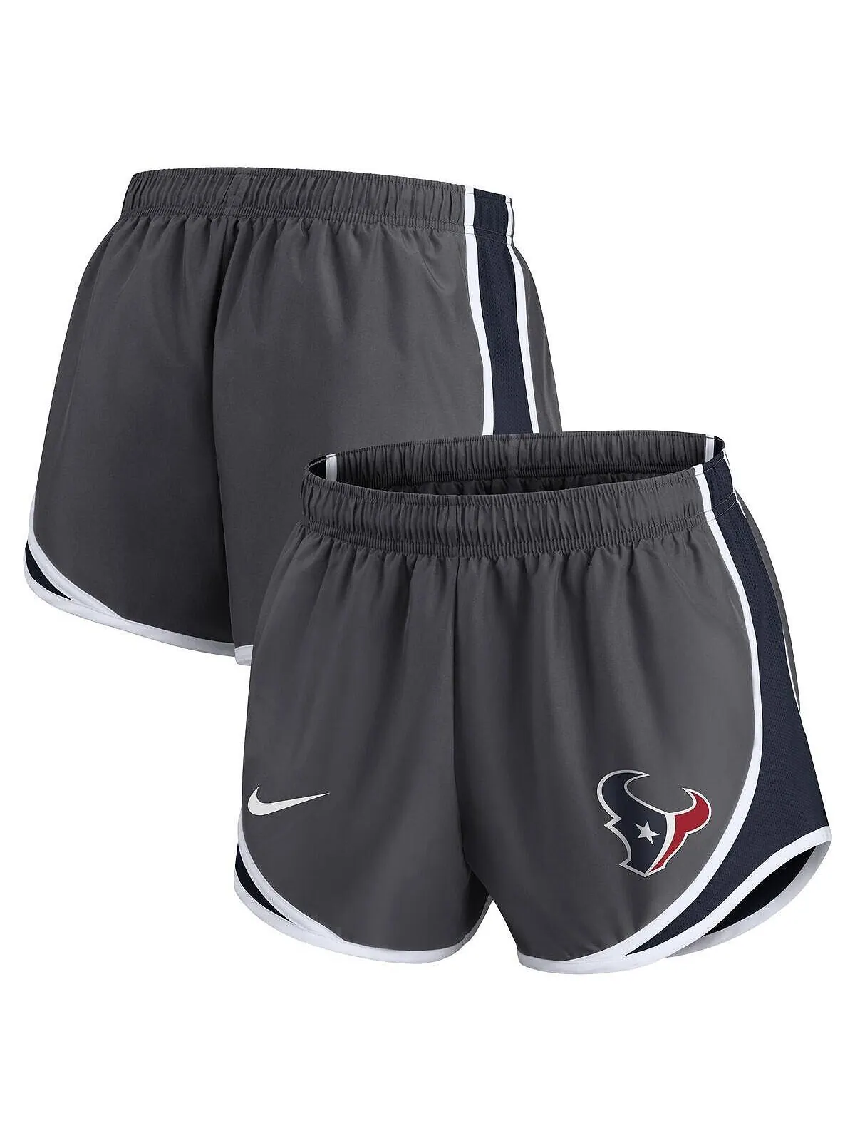 Женские темно-серые шорты Houston Texans Logo Performance Tempo Nike — изображение 2 из 4, темно-серый