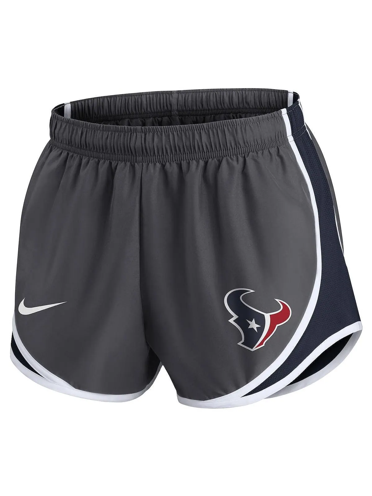 Женские темно-серые шорты Houston Texans Logo Performance Tempo Nike — изображение 3 из 4, темно-серый