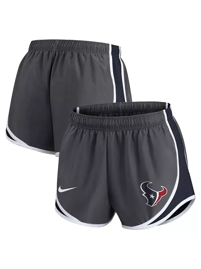 Женские темно-серые шорты Houston Texans Logo Performance Tempo Nike — изображение 2 из 4