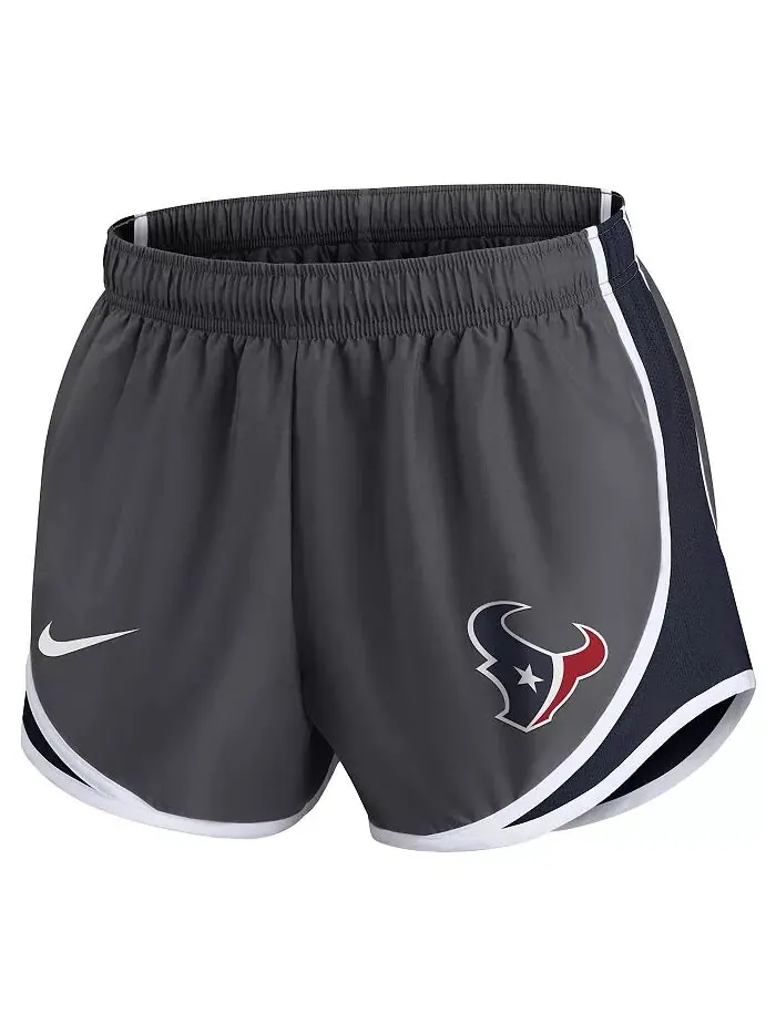 Женские темно-серые шорты Houston Texans Logo Performance Tempo Nike — изображение 3 из 4