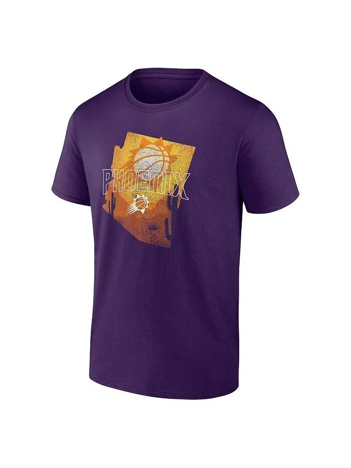 Мужская фиолетовая футболка с логотипом Phoenix Suns Hometown Originals Team Proud Fanatics — изображение 2 из 2, фиолетовый