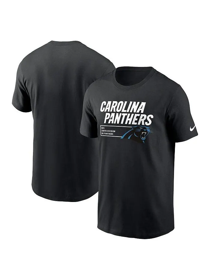 Мужская черная футболка Carolina Panthers Division Essential Nike