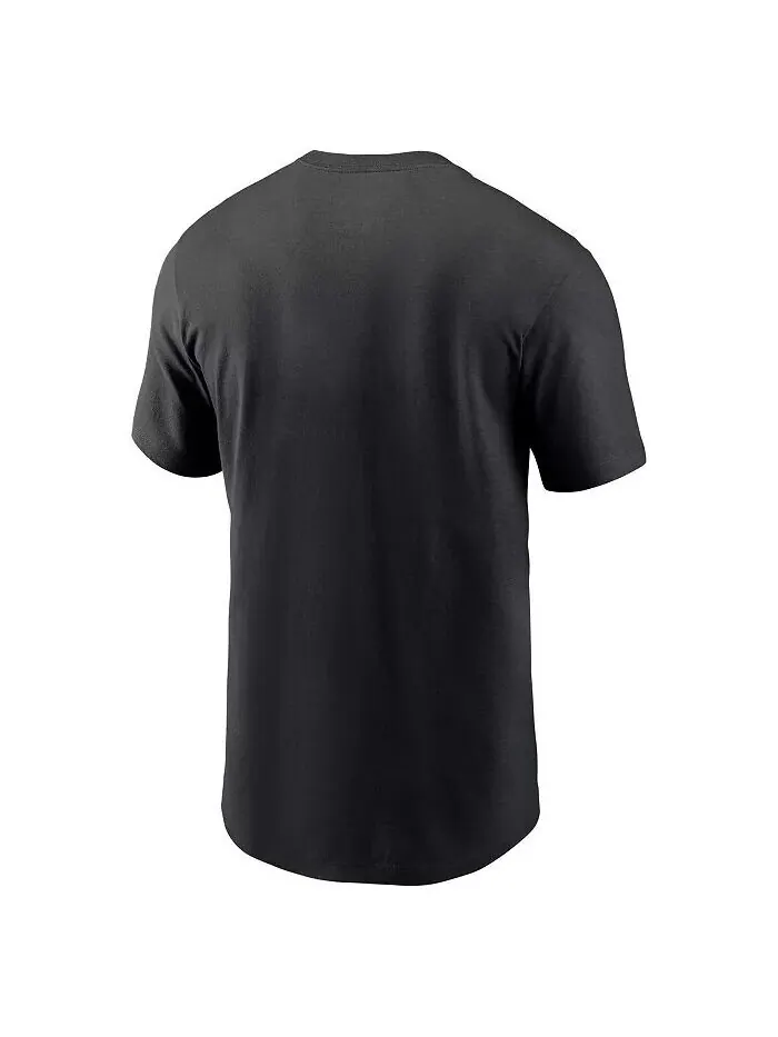 Мужская черная футболка Carolina Panthers Division Essential Nike — изображение 3 из 4