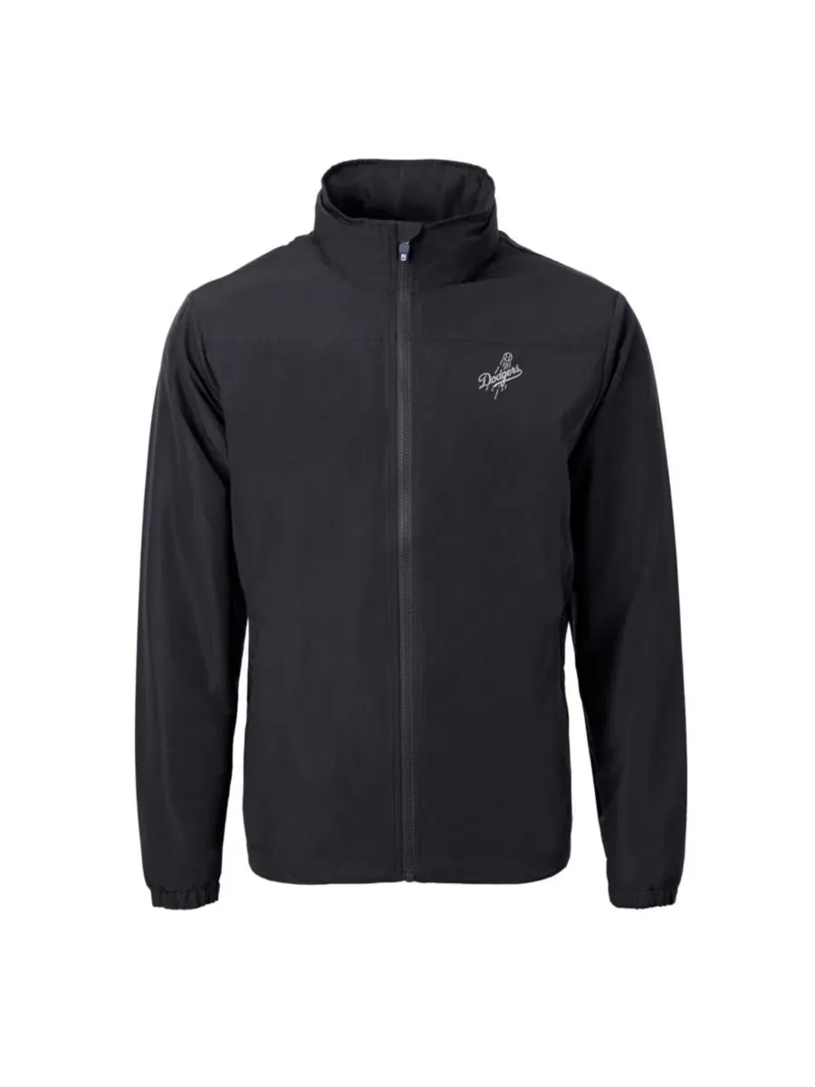 Ветровка-худи с капюшоном Cutter & Buck Los Angeles Dodgers Charter Eco — изображение 2 из 3, черный