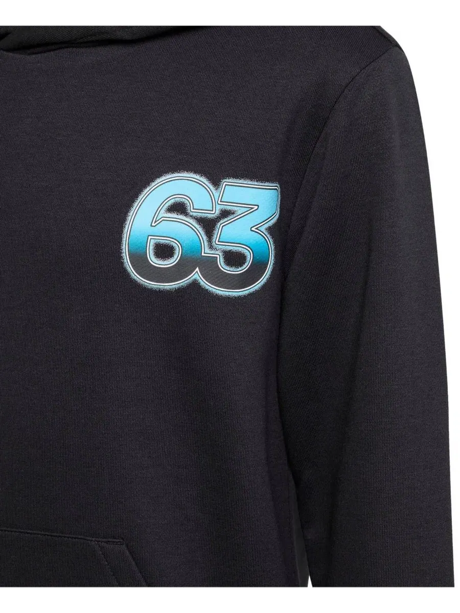 Худи с капюшоном George Russell Mercedes-AMG Petronas F1 Team Driver Wear adidas — изображение 4 из 6, черный