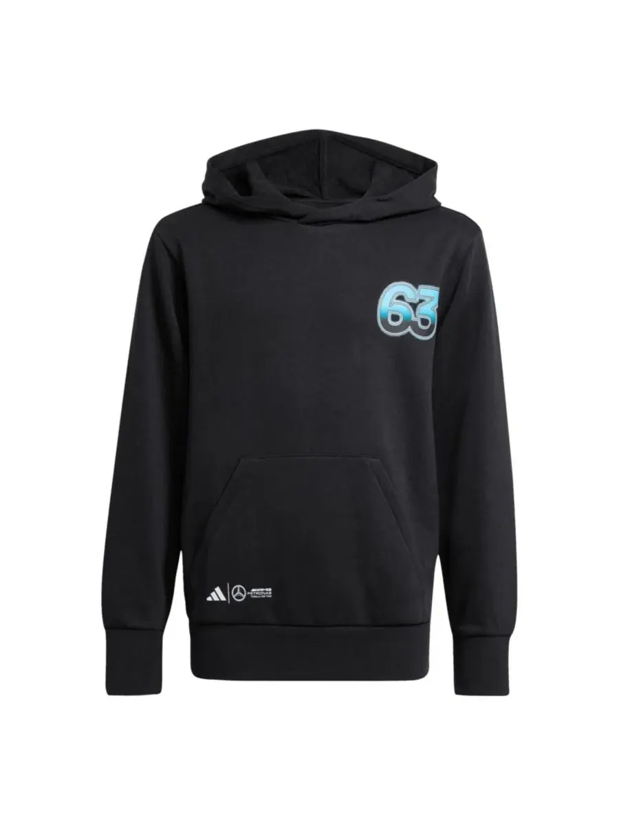 Худи с капюшоном George Russell Mercedes-AMG Petronas F1 Team Driver Wear adidas — изображение 5 из 6, черный