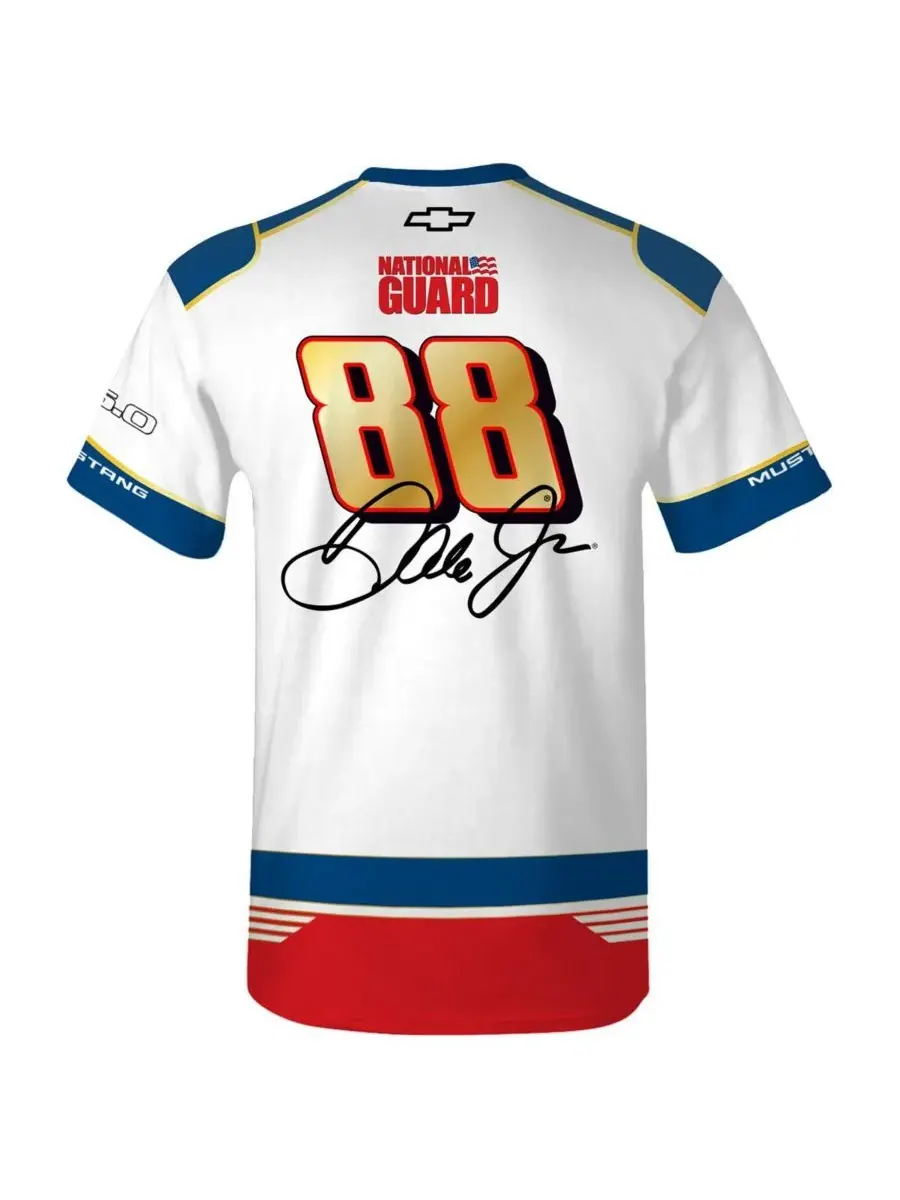 Hendrick Motorsports Team Collection Мужская белая футболка с изображением Дейла — изображение 2 из 3, белый