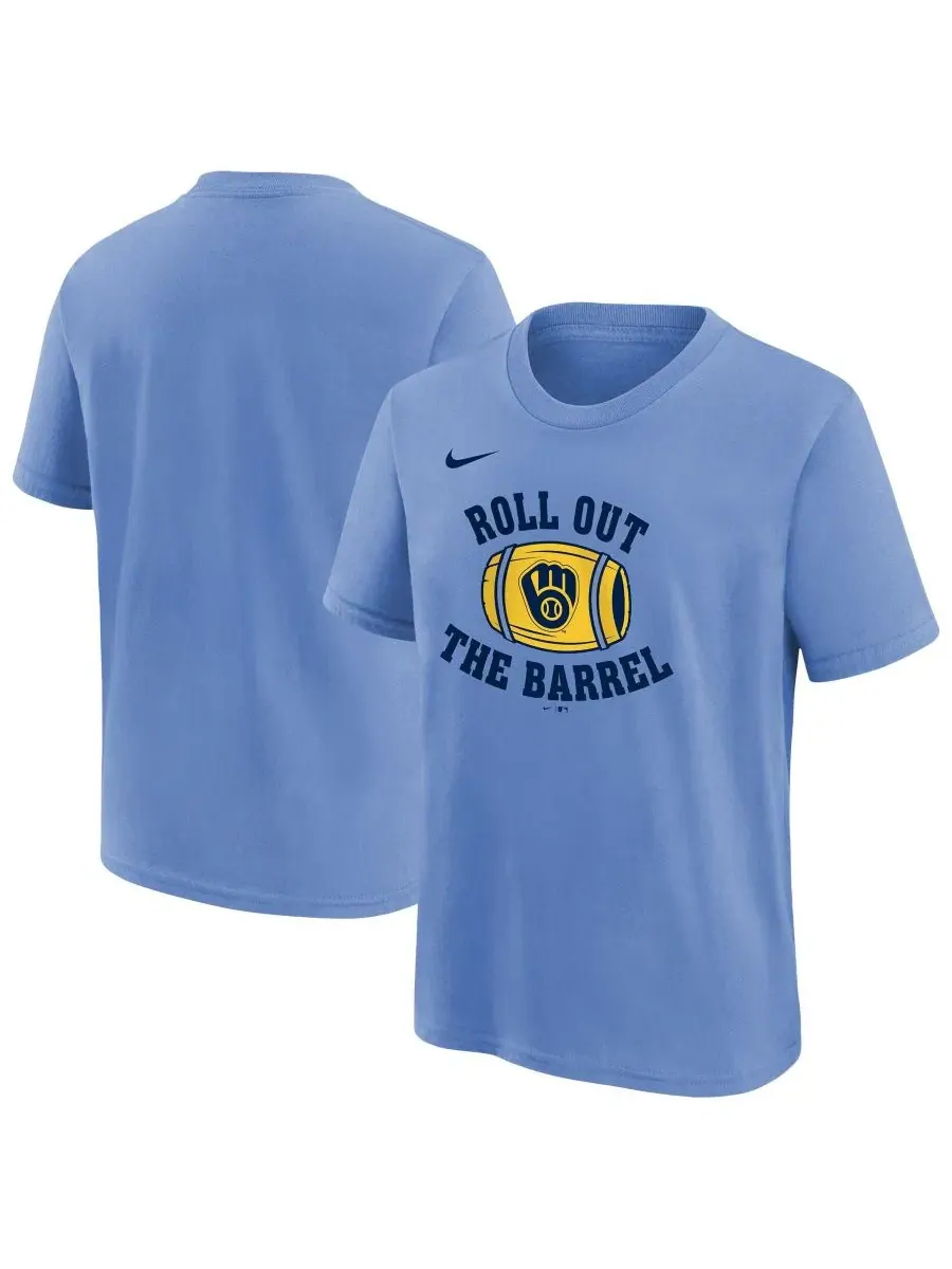 Футболка с коротким рукавом и принтом Milwaukee Brewers Hometown Collection Nike
