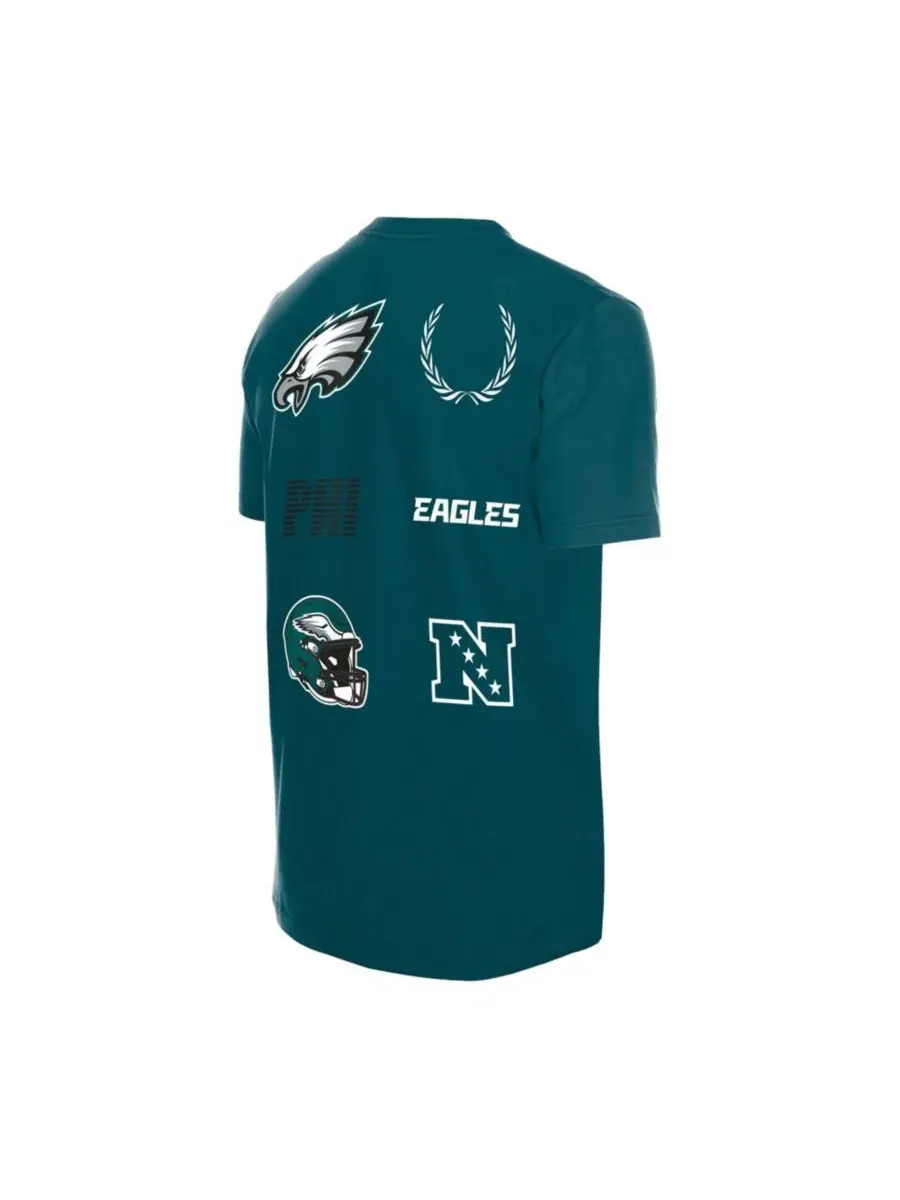 Футболка с принтом Philadelphia Eagles Match New Era — изображение 5 из 5, зеленый