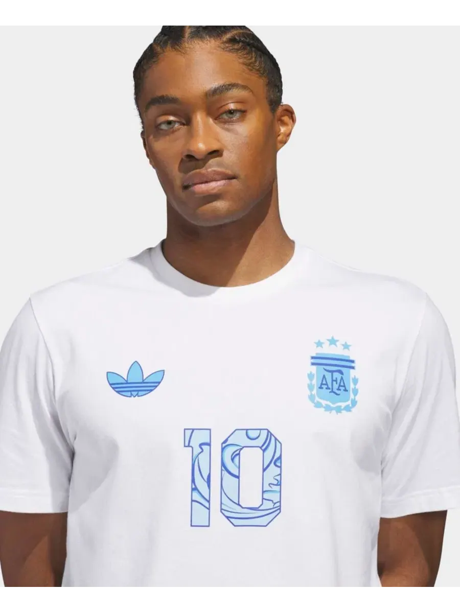 Футболка с принтом Lionel Messi adidas — изображение 4 из 6, белый