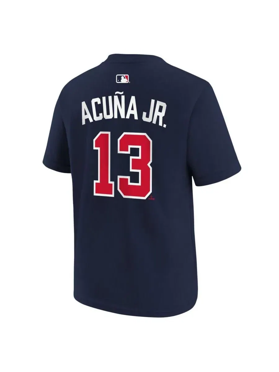 Футболка с длинным рукавом Ronald Acuña Jr. Nike — изображение 2 из 3, темно-синий